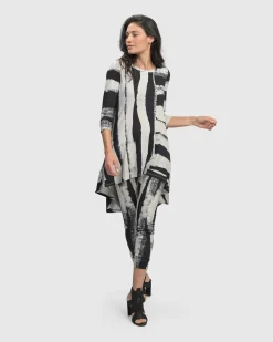 Charisma Swing Hi-Lo Tunic Top, Grunge