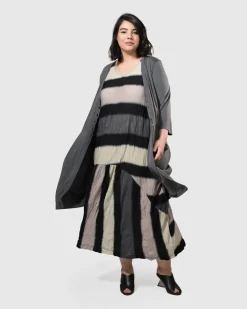Charlie Crinkle Tank Dress, Stripe
