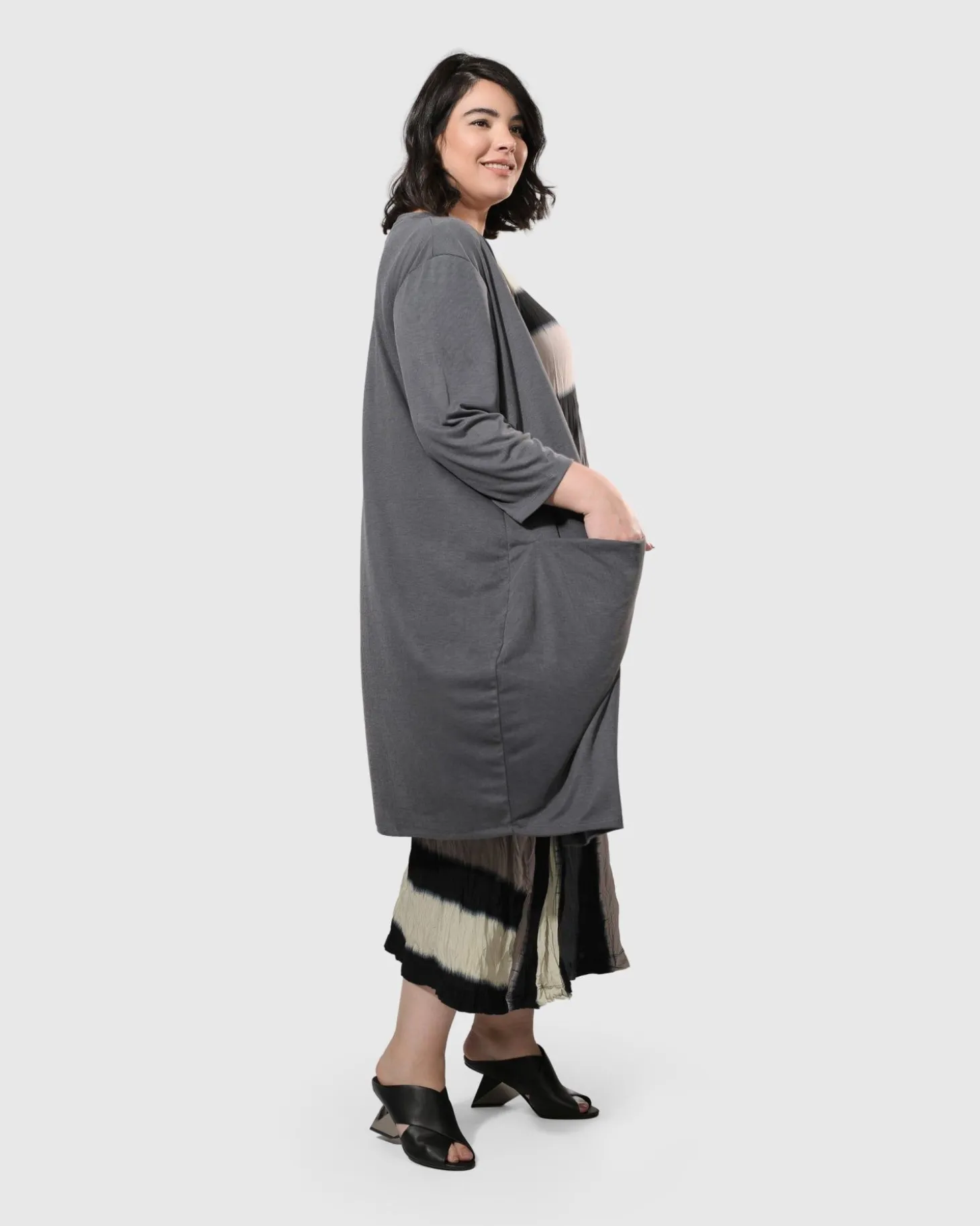 Charlie Crinkle Tank Dress, Stripe