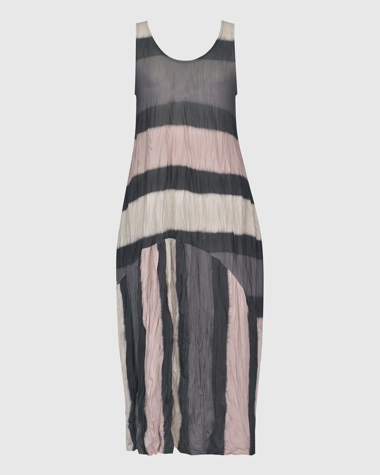 Charlie Crinkle Tank Dress, Stripe
