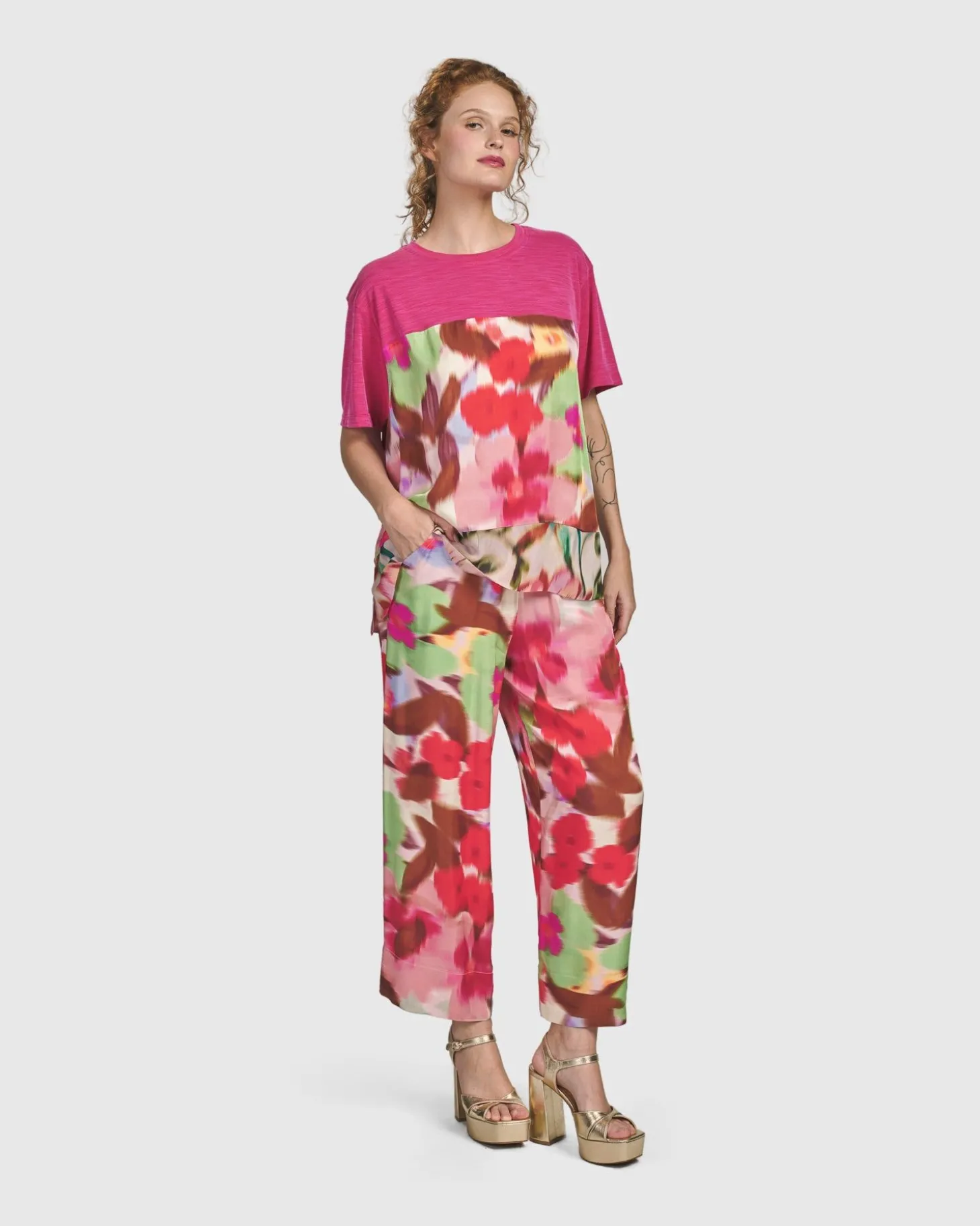 Cherry Blossom Pants, Blush