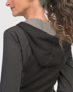 Chi Contour Hooded Zip Jacket, Mix