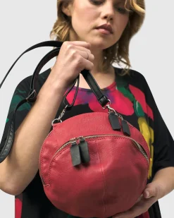 Circle Canteen Bag, Vermillion