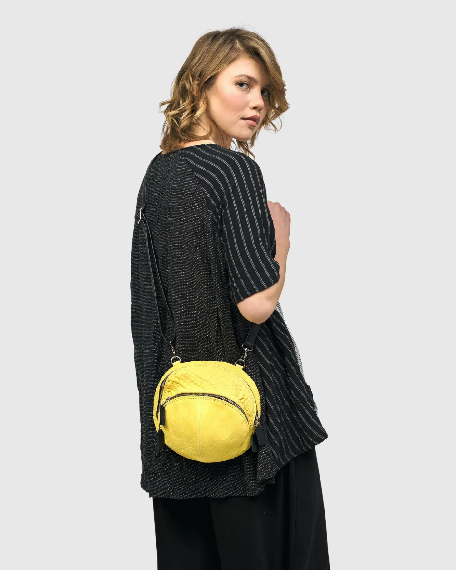Circle Canteen Bag, Yellow