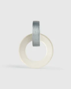 Circle Duet Earrings, Frost