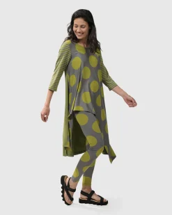 City Sizzle Swing Tunic Top, Lime