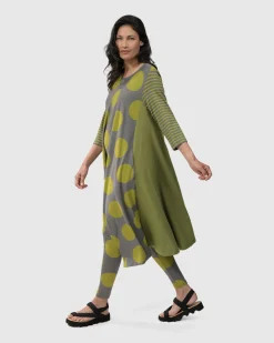 City Sizzle Swing Tunic Top, Lime