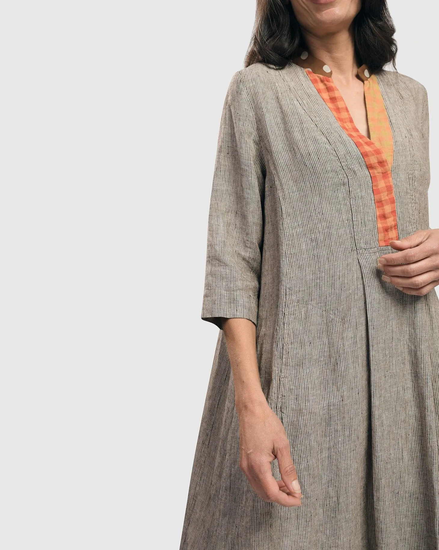 Cool Breeze Linen Maxi Dress, Ecru