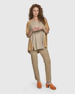 Cotton Iconic Stretch Cotton Jeans, Sand