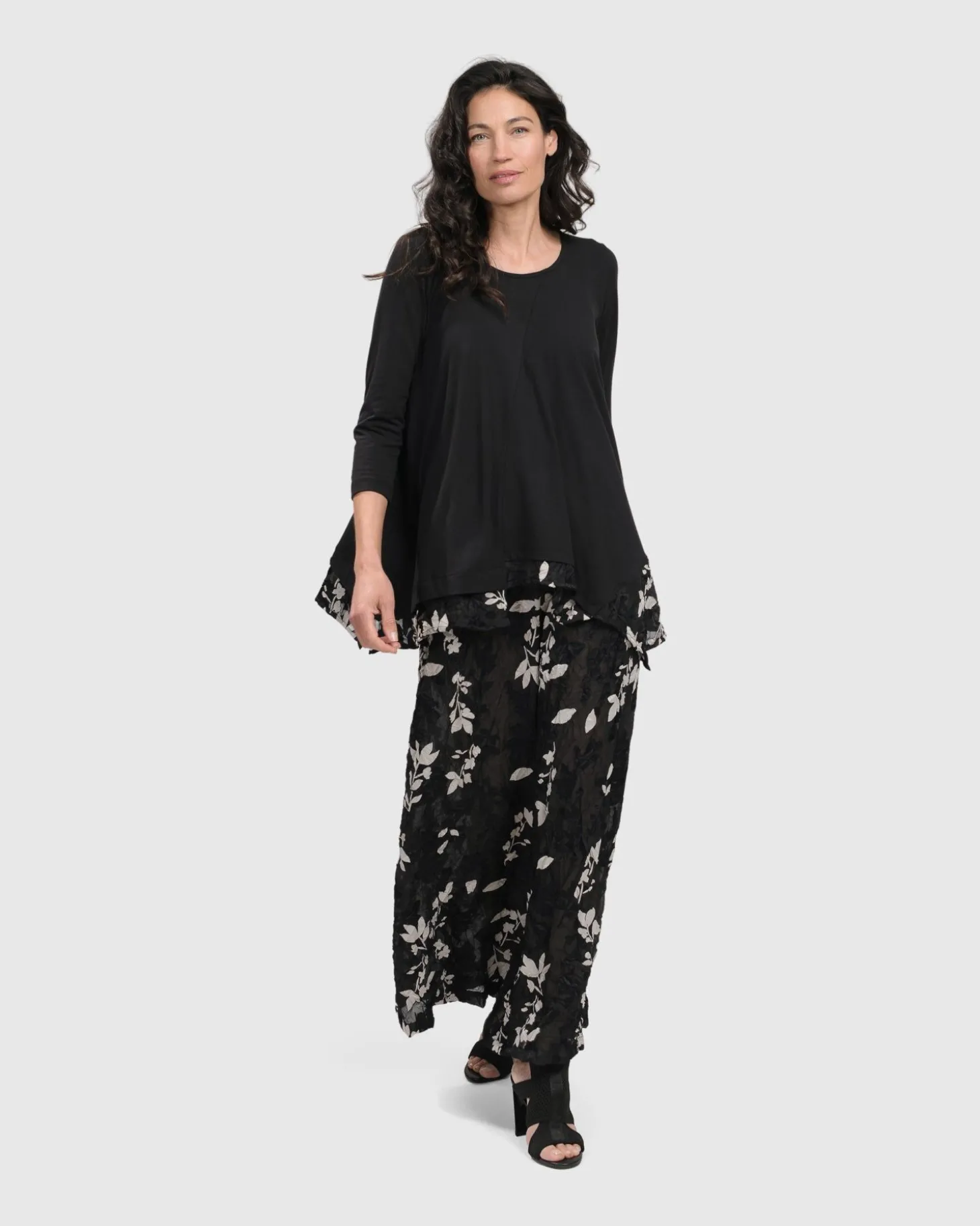Cultured Club Knit Top, Leaves