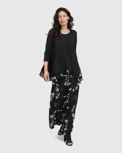 Cultured Club Palazzo Pants, Leaves