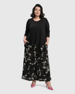 Cultured Club Palazzo Pants, Leaves