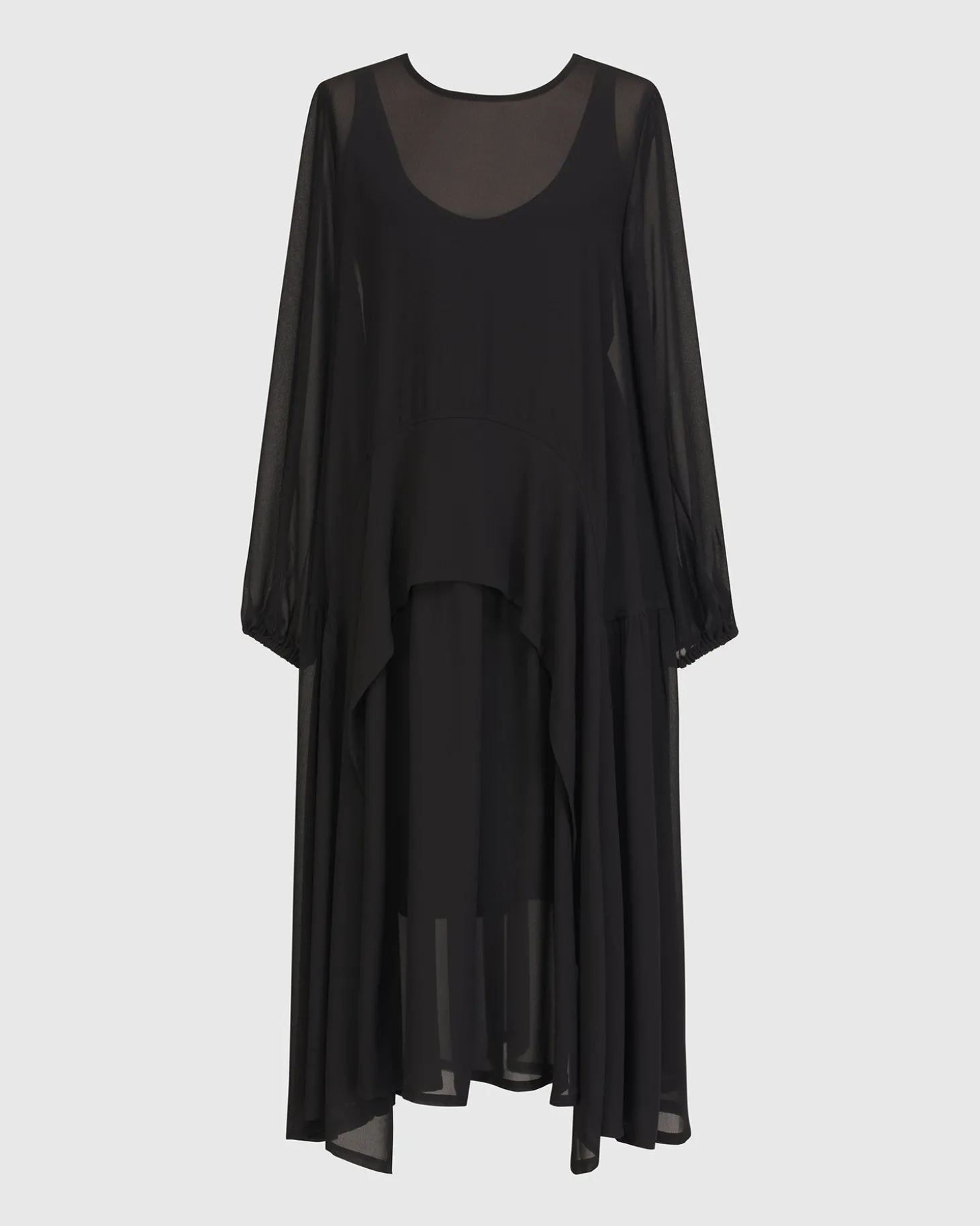 Cultured Club Popover Dress, Black