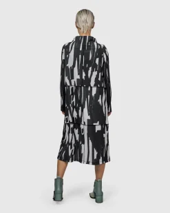 Cyber Boxy Dress, Brush
