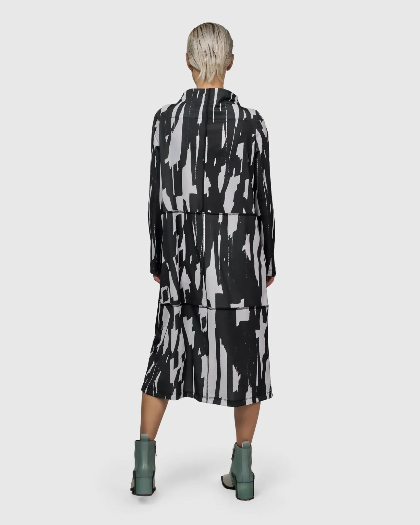 Cyber Boxy Dress, Brush