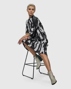 Cyber Boxy Dress, Brush