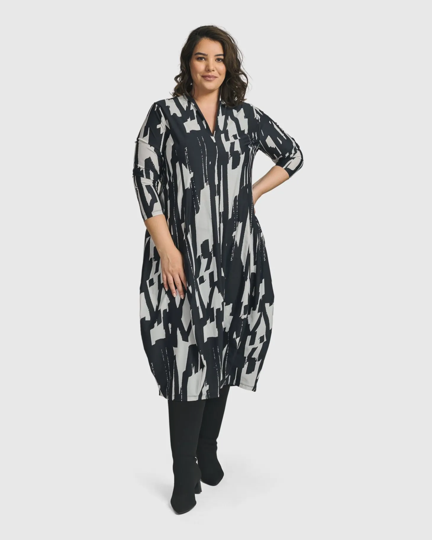 Cyber Cocoon Dress, Brush