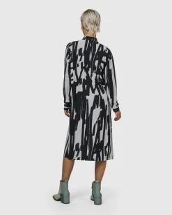 Cyber Shirt Dress, Brush