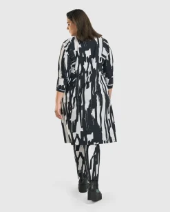 Cyber Shirt Dress, Brush