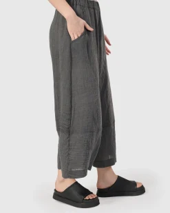 Dana Palazzo Pants, Dove Grey