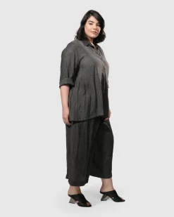 Dana Palazzo Pants, Dove Grey