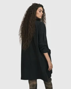 Danica Shirt Jacket, Black