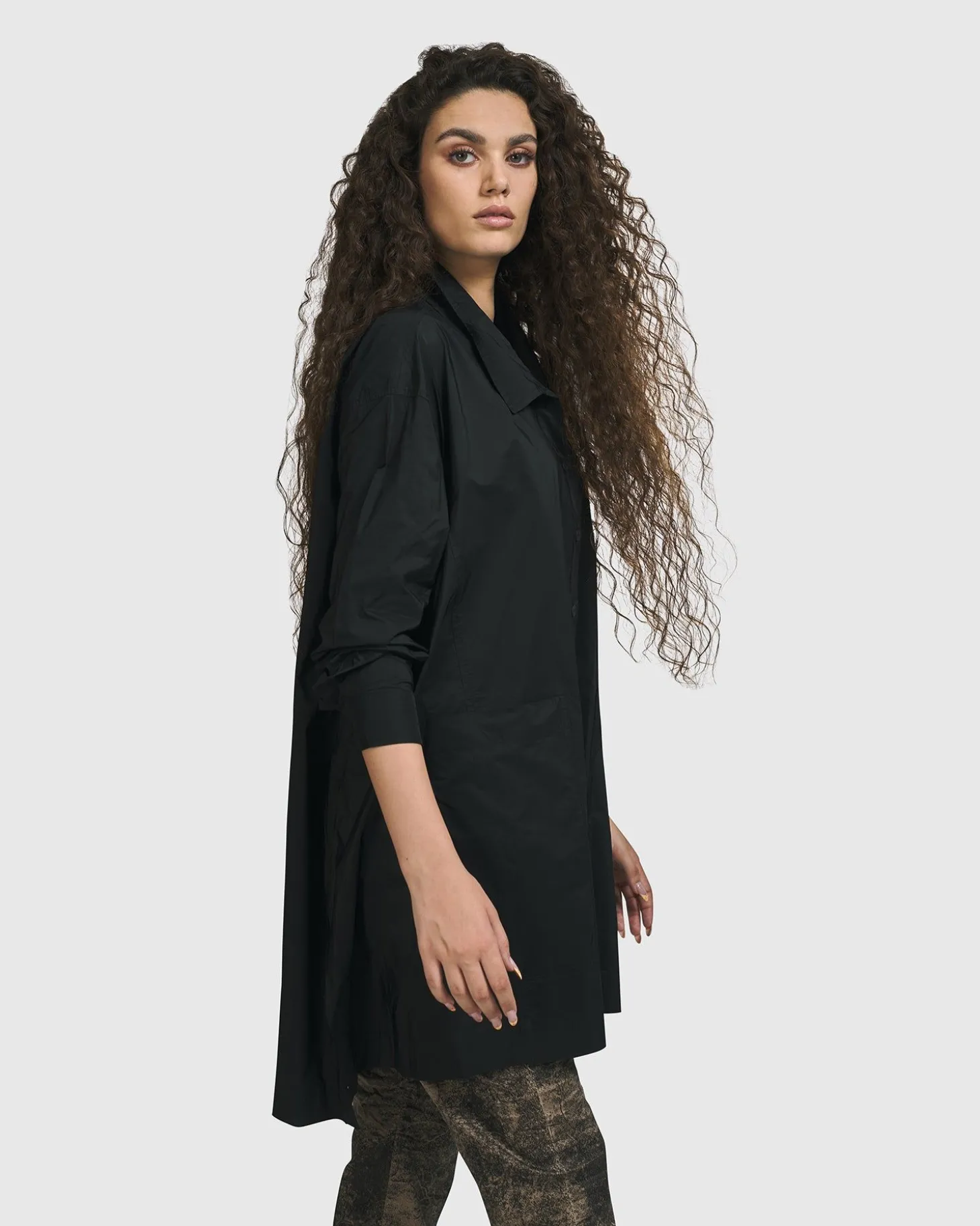 Danica Shirt Jacket, Black