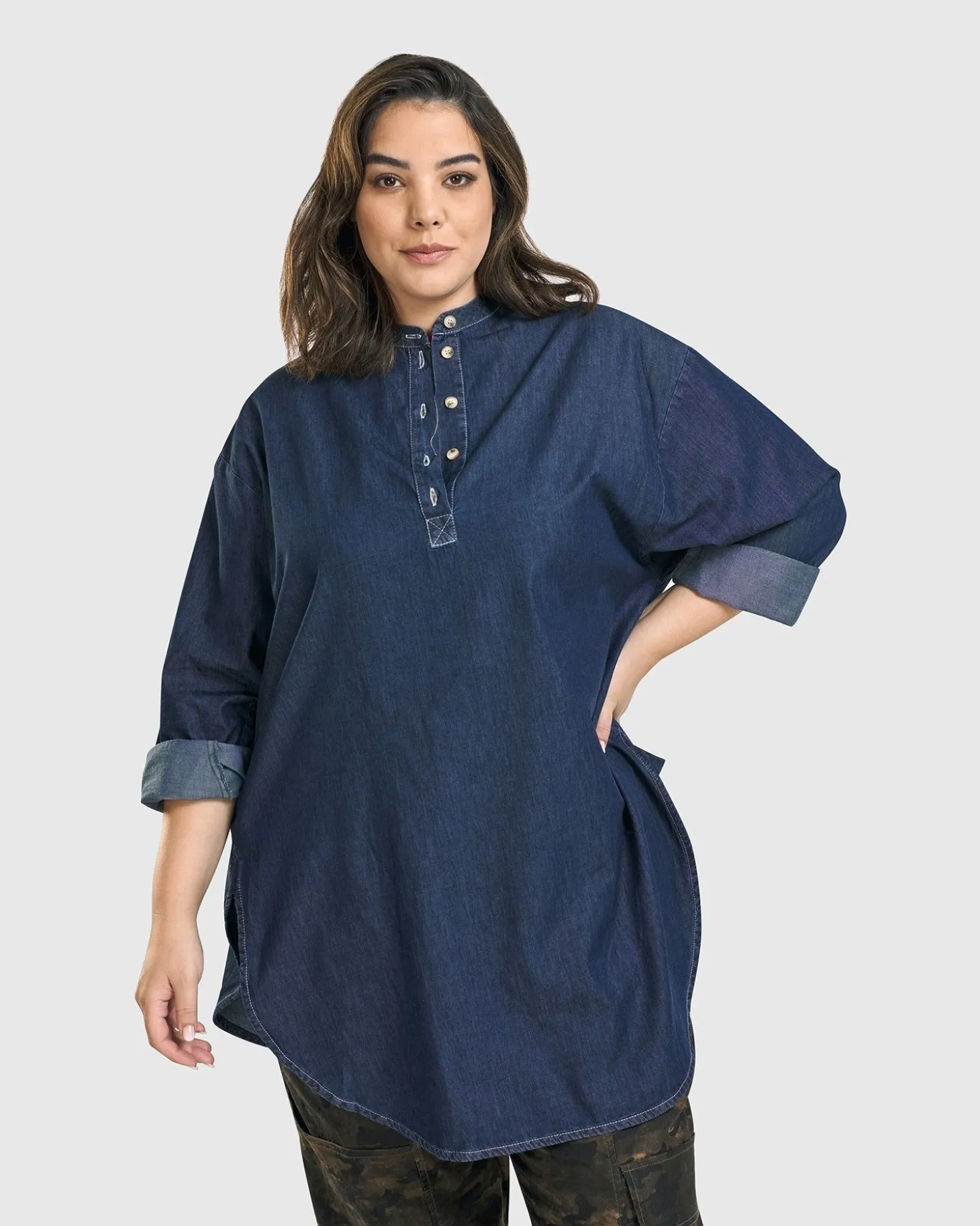 Daniella Tunic Top, Denim
