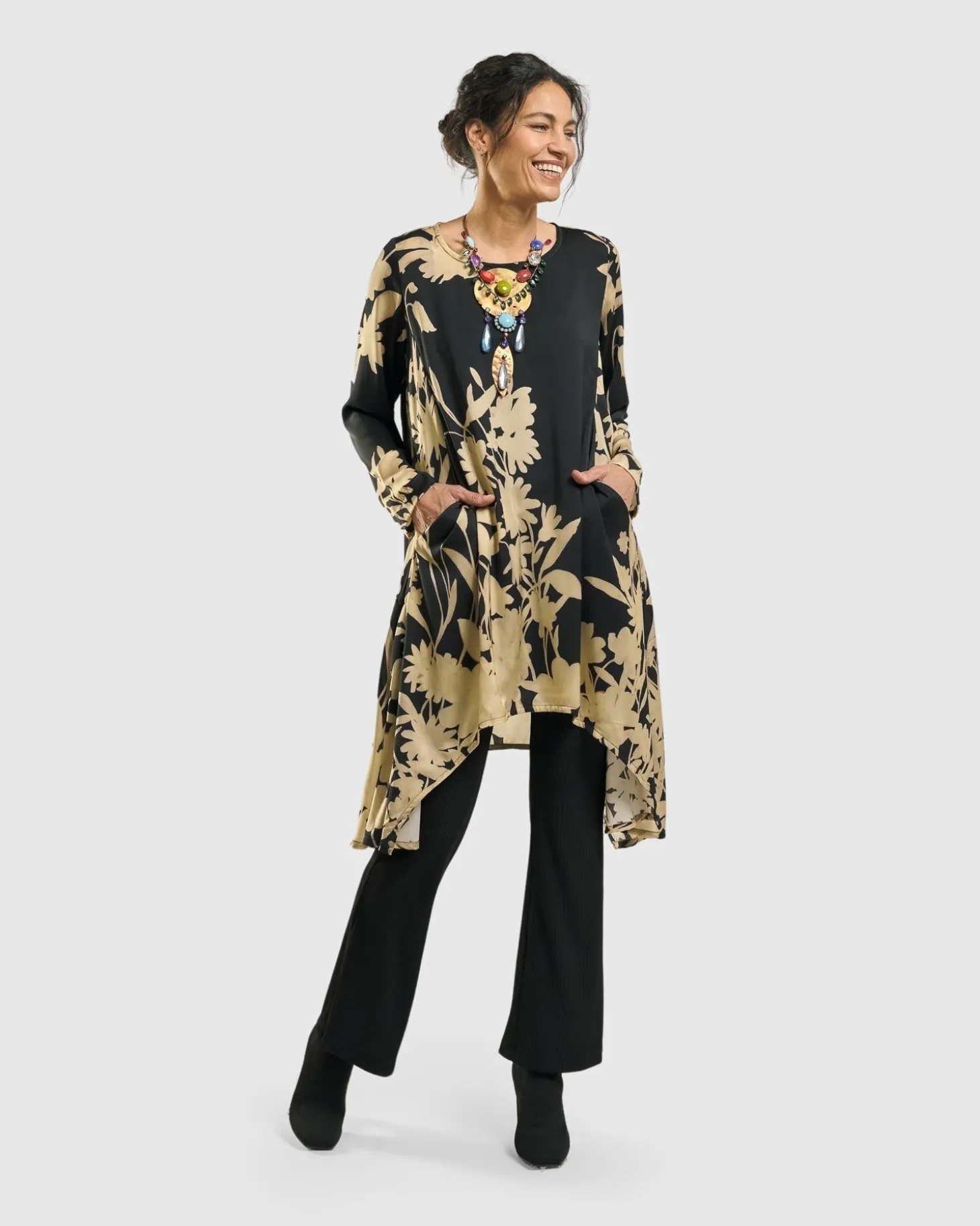 Daylily Tunic Top, Floral