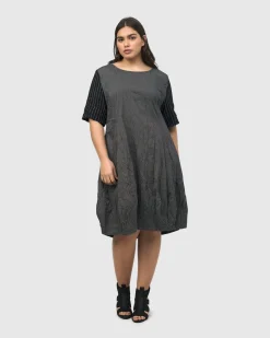 Demeter Relaxed Cocoon Dress, Mix
