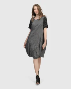 Demeter Relaxed Cocoon Dress, Mix
