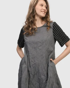 Demeter Relaxed Cocoon Dress, Mix
