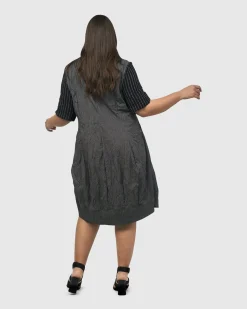 Demeter Relaxed Cocoon Dress, Mix