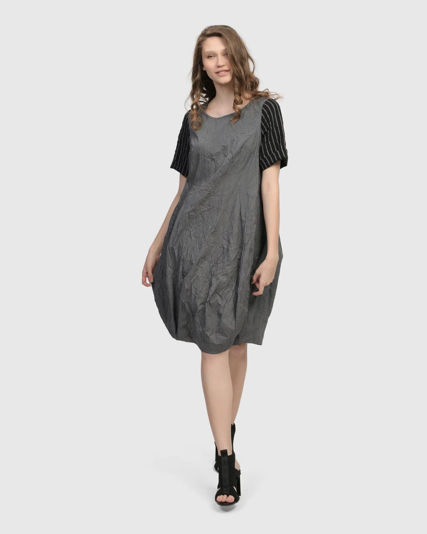 Demeter Relaxed Cocoon Dress, Mix