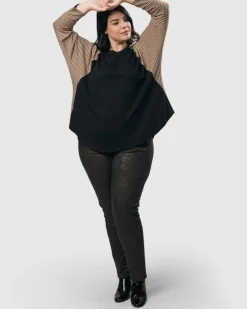 Diamond Iconic Stretch Jeans, Mahogany