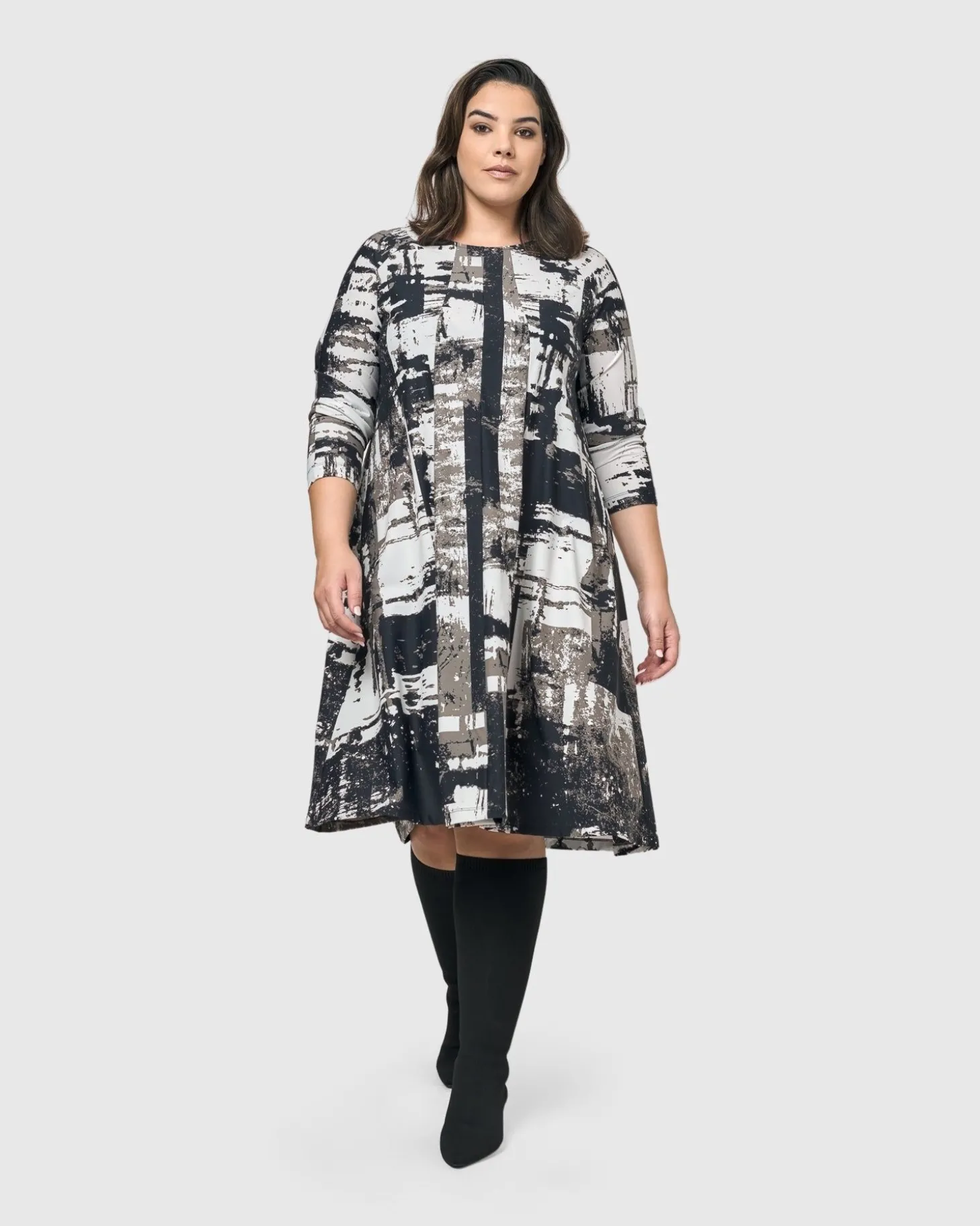 Digi A-Line Dress, Marble
