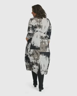 Digi Cocoon Dress, Marble