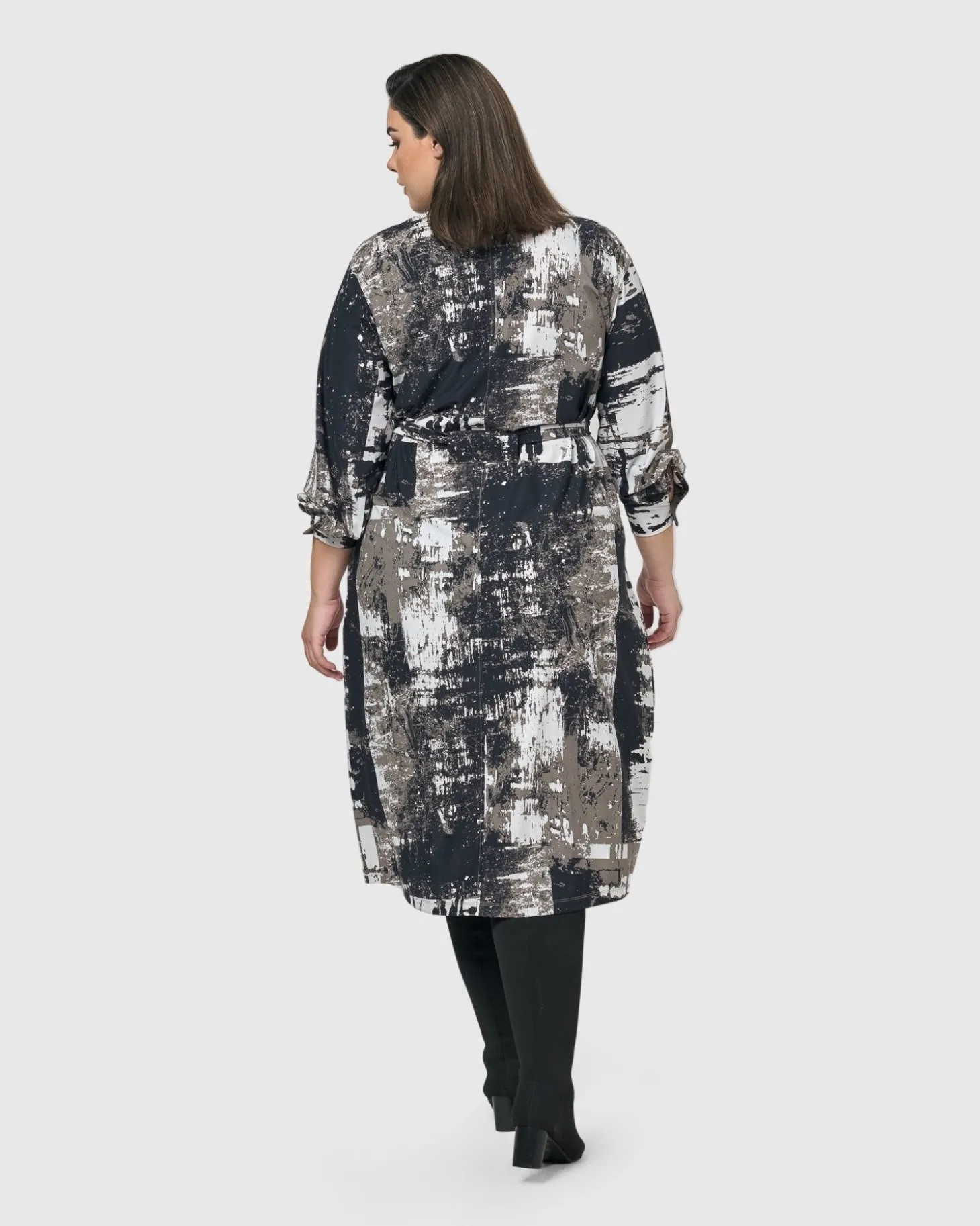 Digi Midi Dress, Marble
