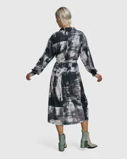 Digi Midi Dress, Marble
