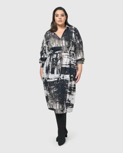 Digi Midi Dress, Marble