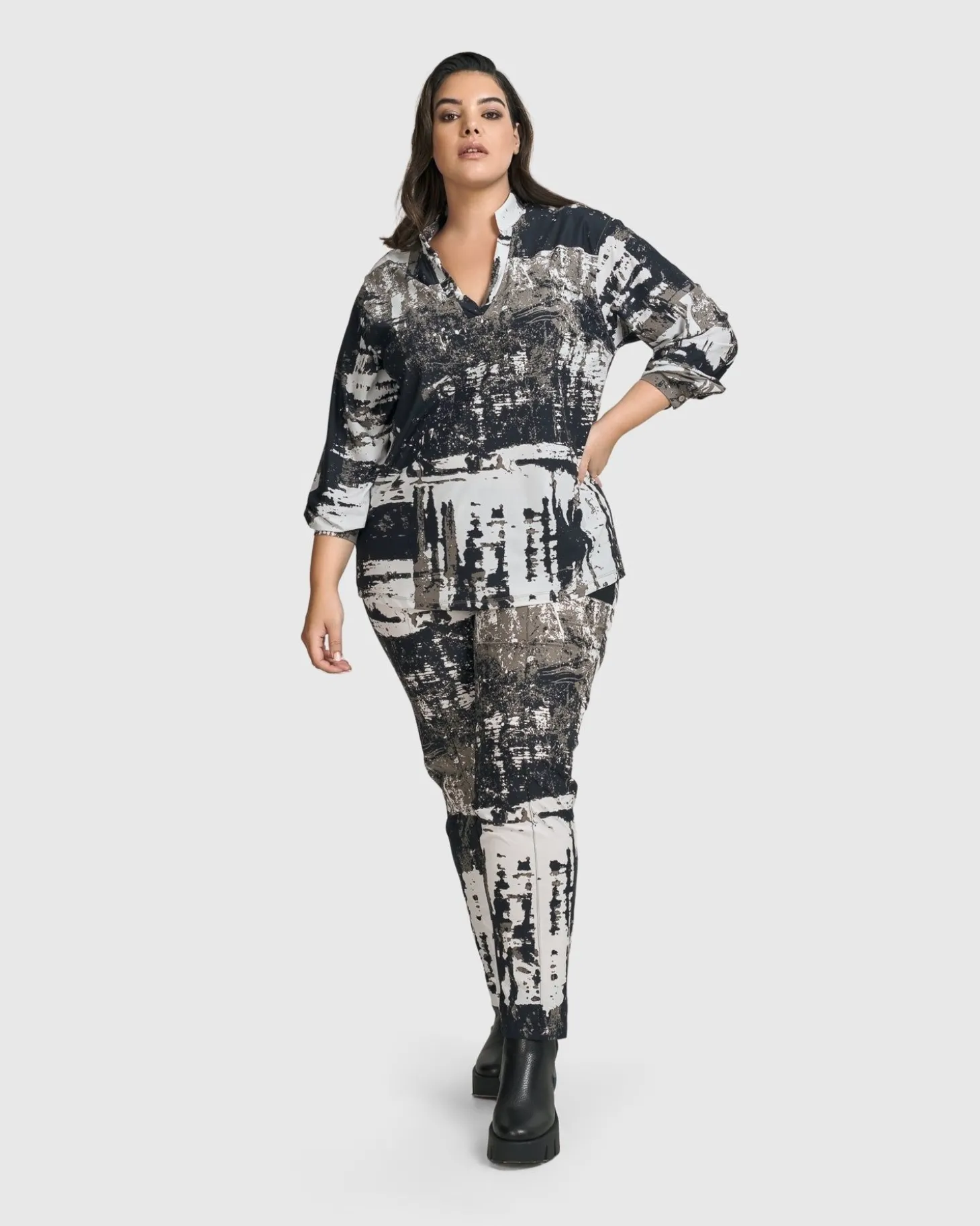 Digi Slim Pants, Marble