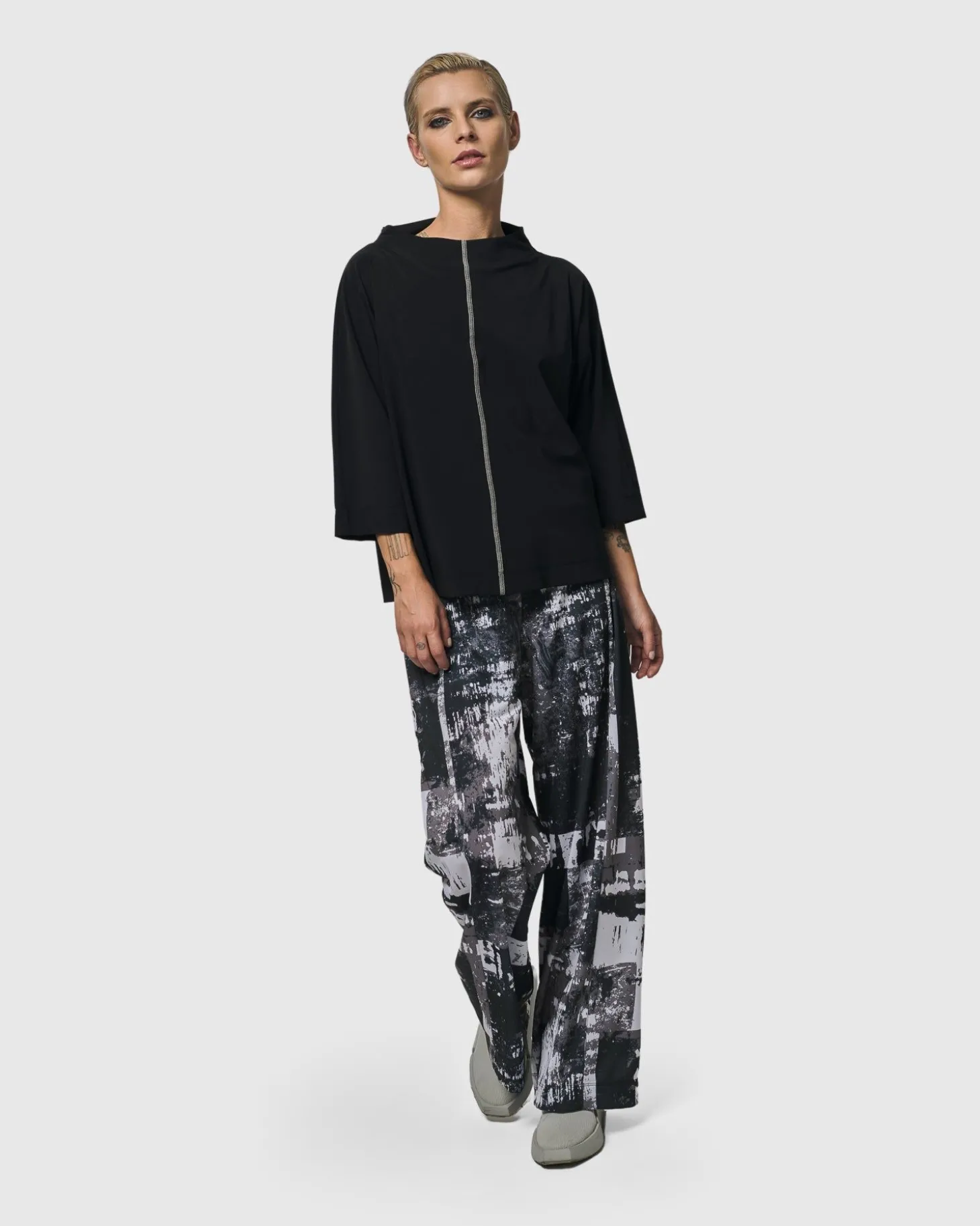 Digi Straight Leg Pants, Marble