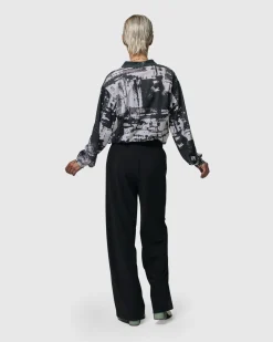 Digi V-Neck Pullover Top, Marble