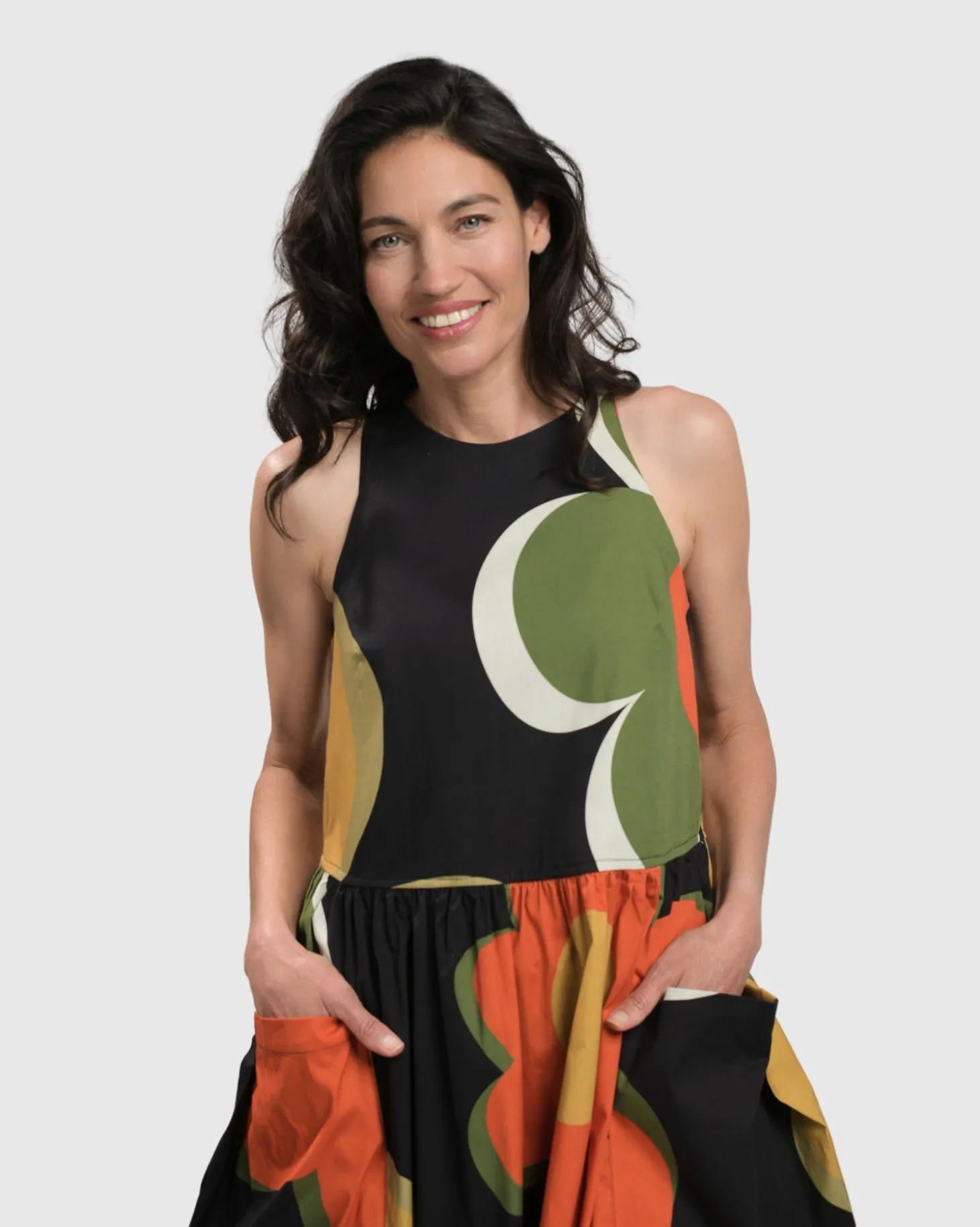Dina Sleeveless Maxi Dress, Floral
