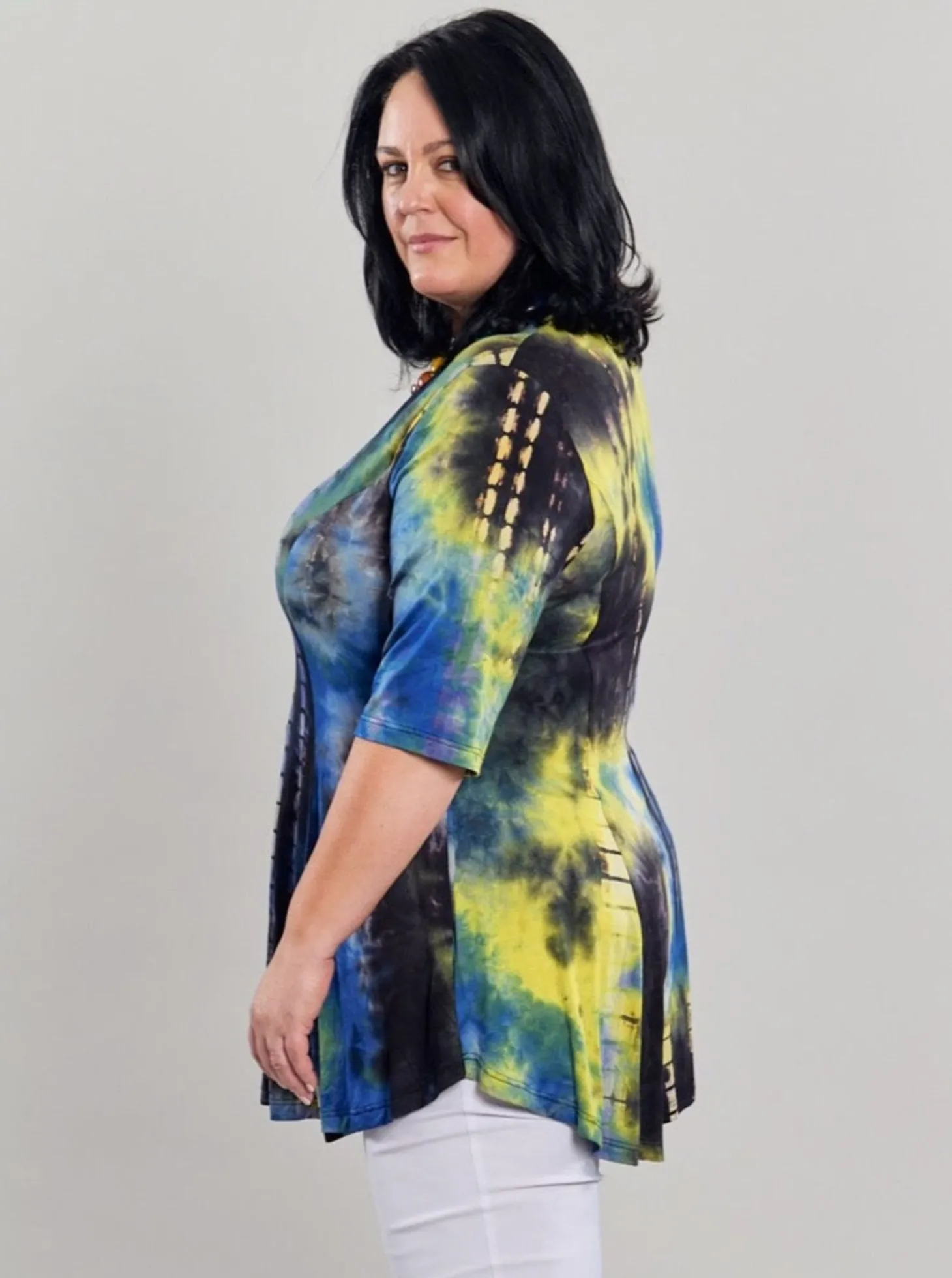 Dreamy V-Neck Top, Tie Dye