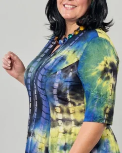 Dreamy V-Neck Top, Tie Dye