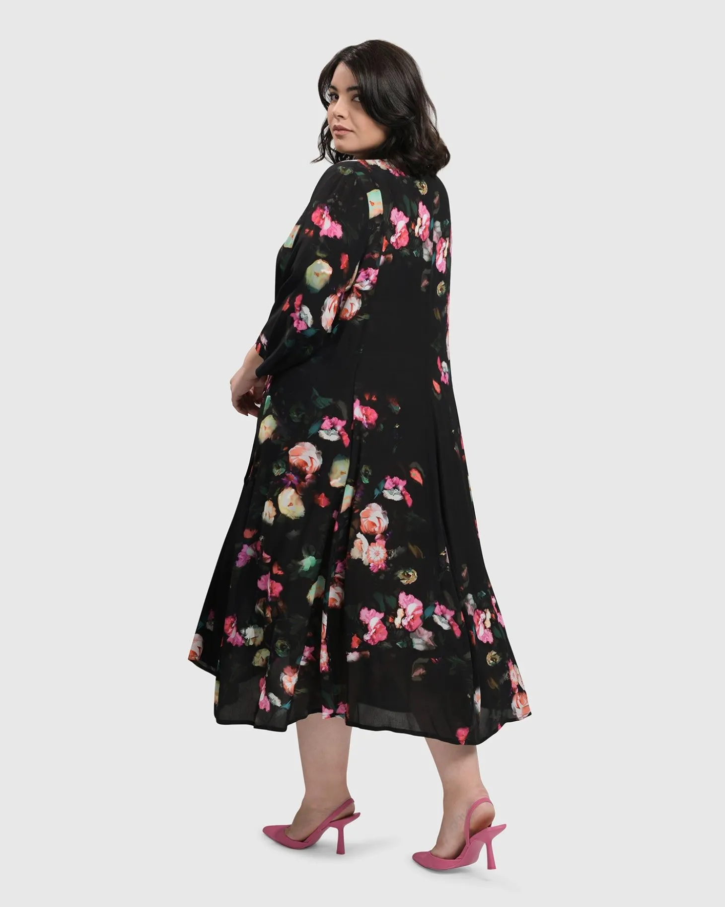 Drinks-On-Me Maxi Shirt Dress, Floral