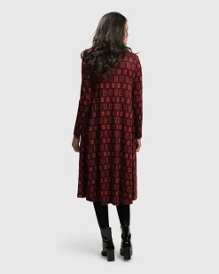 Dynamite Shirt Dress, Red