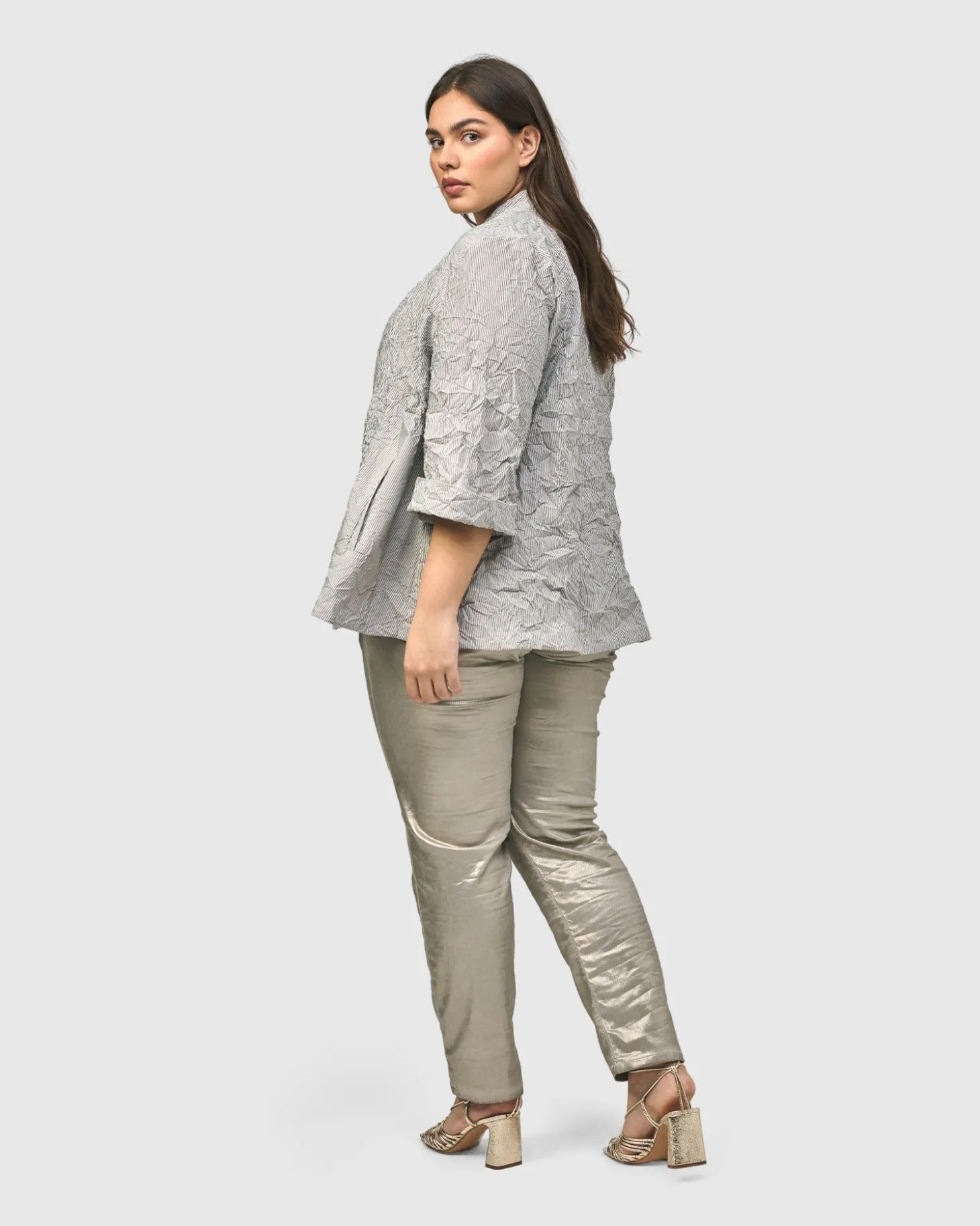 Electra Woven Jacket, Stripes