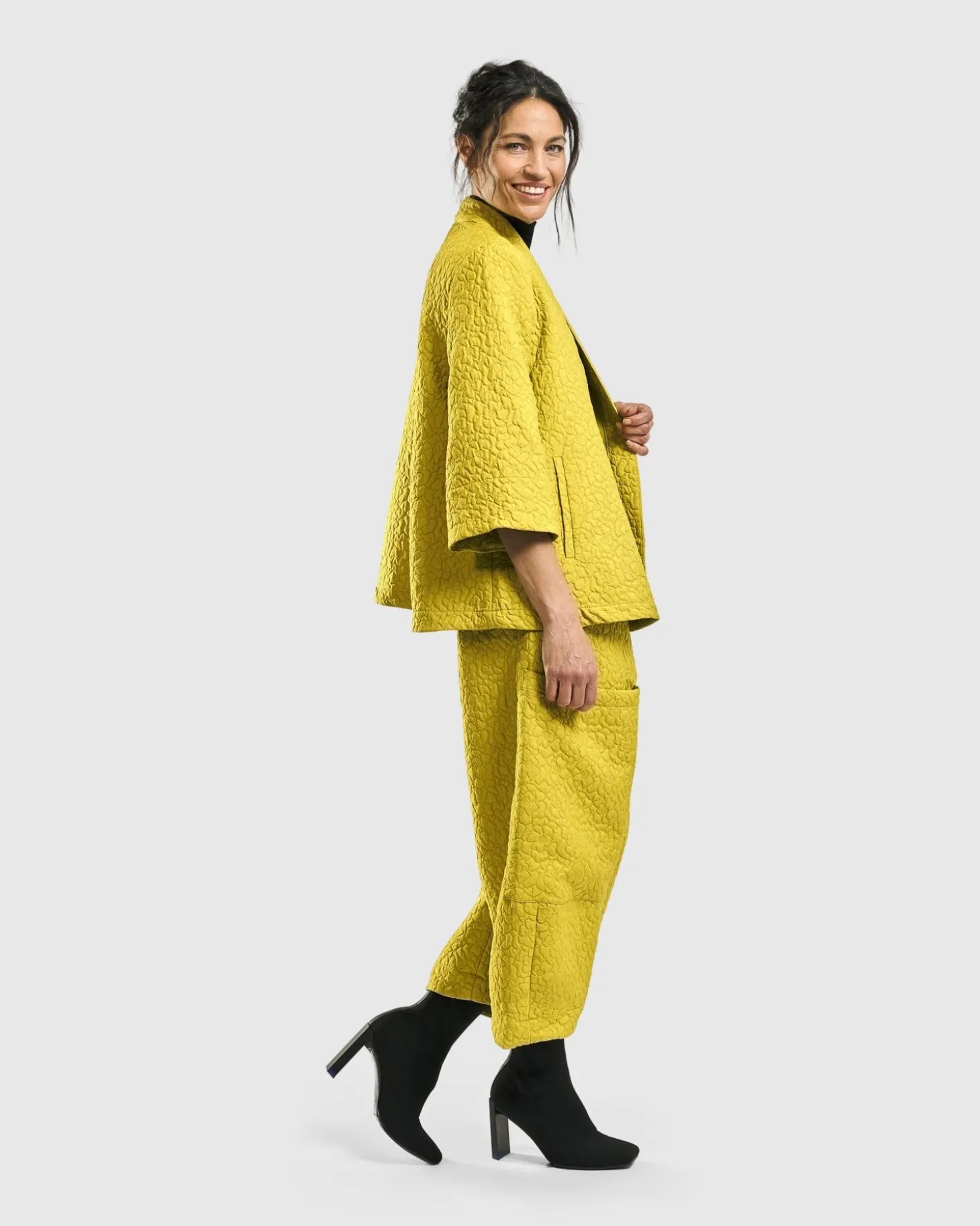 Empress A-Line Jacket, Yellow